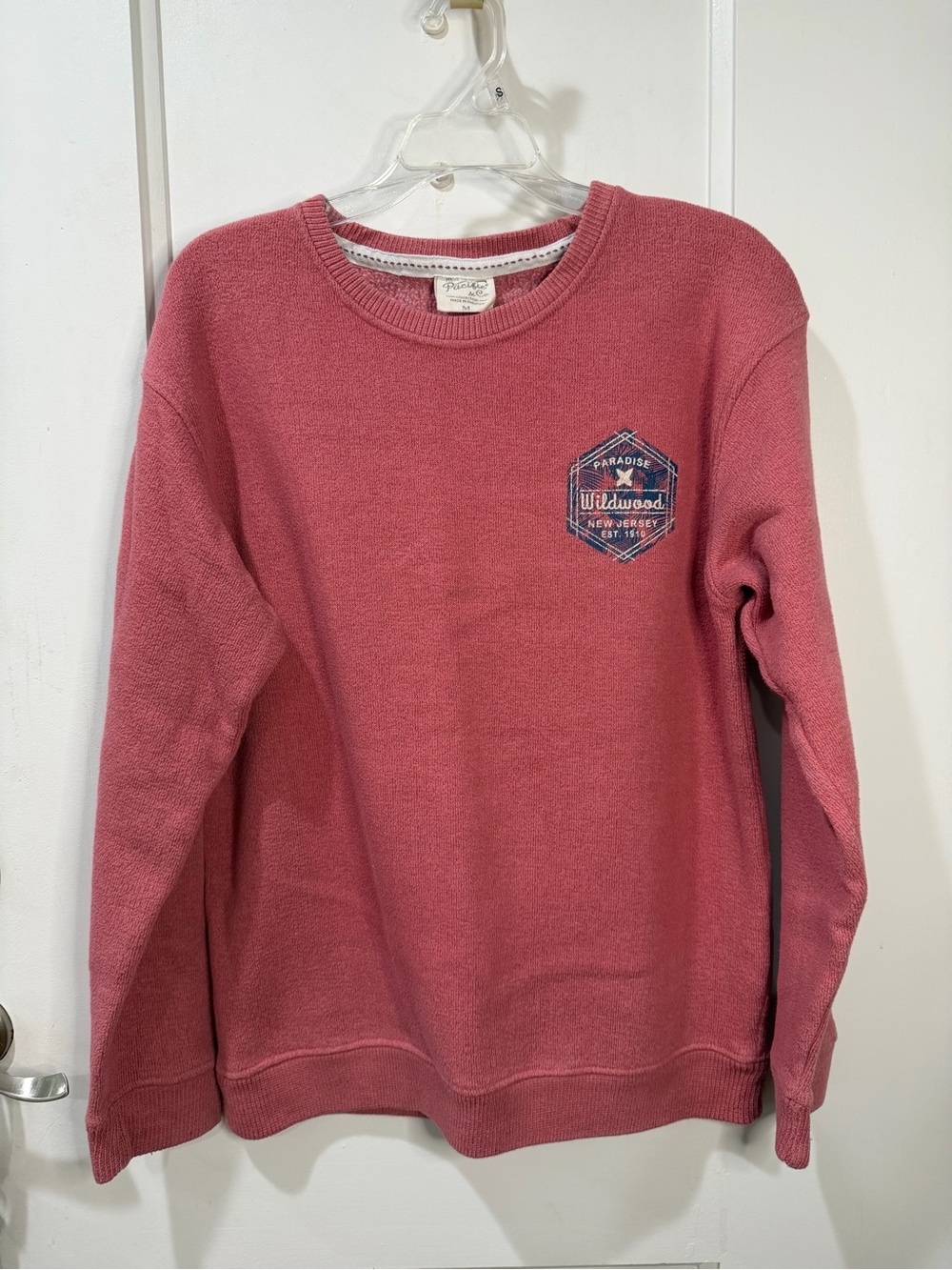Pacifica Rose-Pink Crewneck Sweatshirt